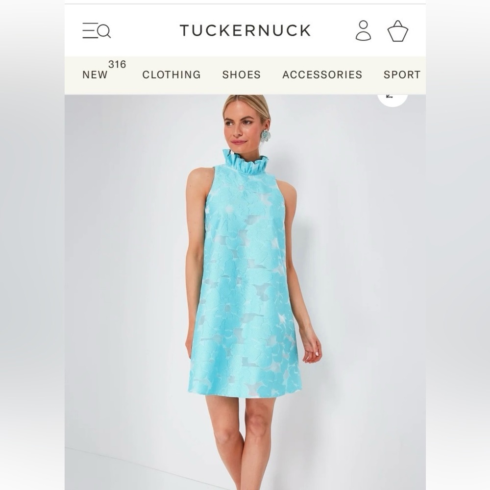 NWT Tuckernuck Cyan Fil Coupe Blythe Dress